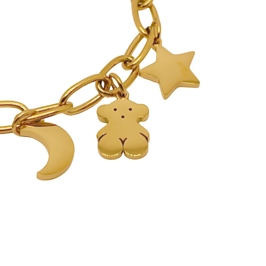 Pulsera Gold Chain Star Tous
